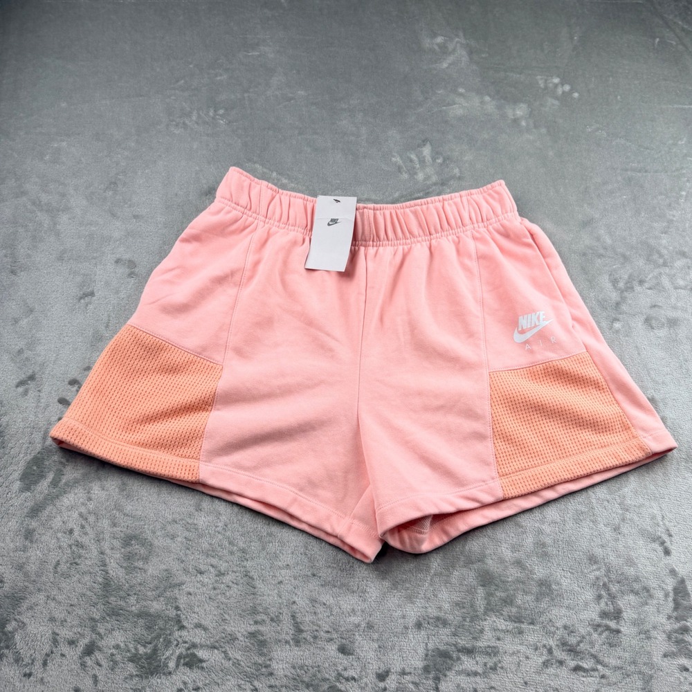 Nike Air Women's Large Fleece Shorts Pink Glaze DM6470-610 NWT